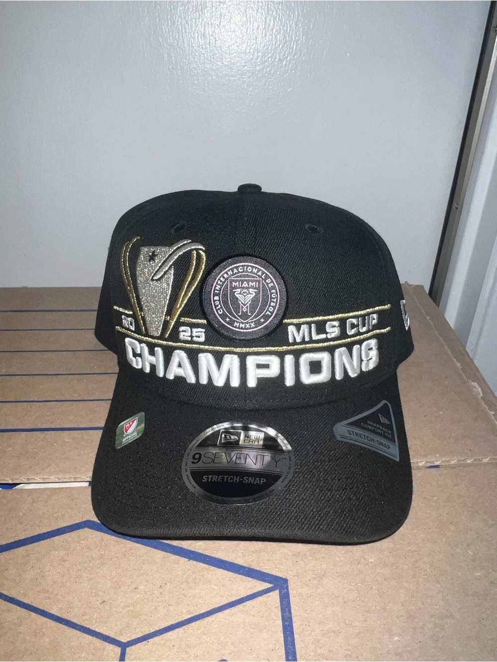 New Era Black MLS Cup Champions Strapback - Inter Miami